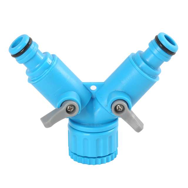 Plastike Valve Y-Hindura Coupling hamwe na Swivel yahujwe no gukanda mubusitani