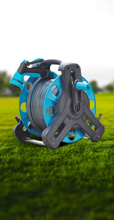 花園軟管捲軸和購物車