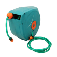 專業金屬草坪軟管捲盤和推車